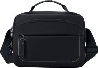 Generic Compatible For Men Outdoor Sports Business Leisure Travel Large Capacity Hand-Held Single Shoulder Crossbody Bag(Black)