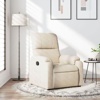 vidaXL Vidaxl - Sill&oacute;n Reclinable Tela De Microfibra Beige