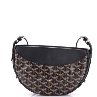 Goyard Hirondelle Shoulder Bag Coated Canvas and Leather