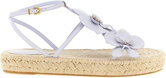 Zimmermann Purple Cowhide Flat Womens Sandals