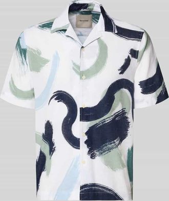 Only & Sons Regular Fit Freizeithemd aus Baumwoll-Leinenn-Mix Modell CAIDEN in Weiss, Gr&ouml;&szlig;e XXL
