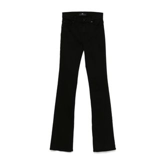 7 For All Mankind Dames, Jeans, Zwart, Maat: W27 Katoen