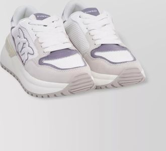 Pinko leather low-top sneakers