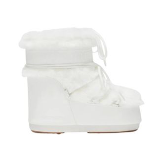 Moon Boot Icon Low Faux Fur Boot - - Shoes - Donna - Bianco - 33 EU