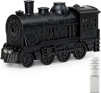 No Brand Difusor De Aromas Con Forma De Tren, Capacidad De 300 Ml, Difusor De Aceites Esenciales, Humidificador De Vapor Fr&iacute;o, 2 Colores De Luz, 2 Niveles De V