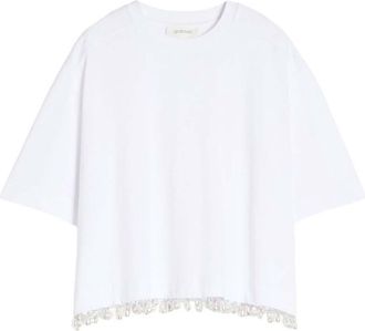 Sportmax White Round Neck Top