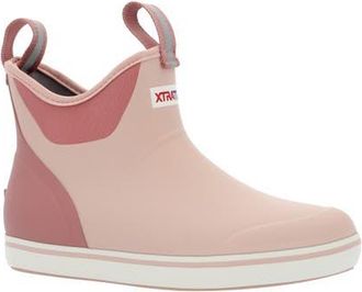 Xtratuf Waterproof Ankle Deck Boot in Blush Pink at Nordstrom, Size 10