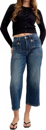 Judy Blue High Waist Utility Pants In Dark Wash