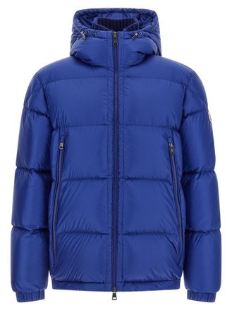 Moncler Blue Quilted Hood Jacket