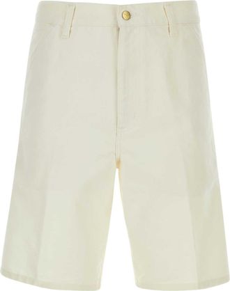 Carhartt Work in Progress White Cotton Single Knee Short