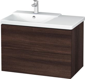 Duravit Duravit L-cube Mueble De Pared De 820mm De Ancho, Profundidad 481, 2 Cajones, Cabe p3 Comfort Art&iacute;culo 233385, Cuenca Izquierda, Color: Decoraci&oacute;n Cas