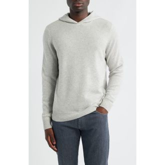 Nordstrom Luxe Cashmere Hooded Sweater in Grey Heather at Nordstrom Rack, Size Xx-Large