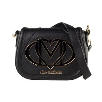 Love Moschino Cross Body Bags, female, Black, Size: ONE SIZE Shoulder Bag with Maxi Logo