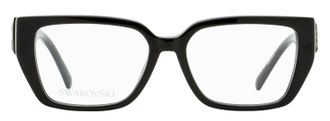 Swarovski SK5446 Lattice Crystal Eyeglasses - Black