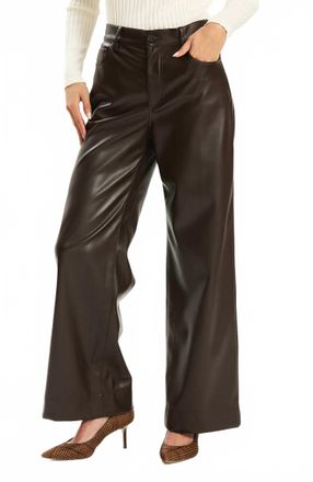 Tyler B&ouml;e Scottie Pleather Pants In Dark Brown