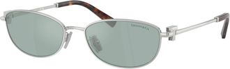 Tiffany & Co. Ovale zonnebril - unisex - Zonnebrillen - Grijs - 56 MM - Accessoires