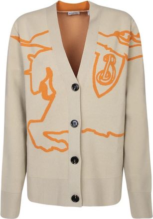 Burberry Cardigan - Dames - Vesten - Beige - M - Truien & Vesten