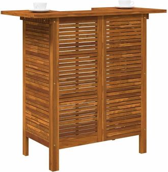 vidaXL Mesa Alta De Bar De Madera De Acacia Maciza 110x50x105 Cm Vidaxl
