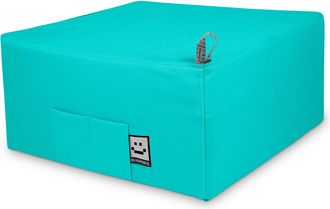 Happers Happers - Puff Cama Individual Para Una Persona Polipiel Turquesa &Uacute;nico Turquesa
