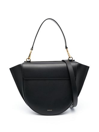 Wandler Borsa tote Hortensia media in pelle - Nero