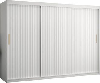 Mirjan24 Armario Hartford 336, Blanco, 200x250x62cm, Puertas De Armario: Correderas, N&uacute;mero De Estantes: 9