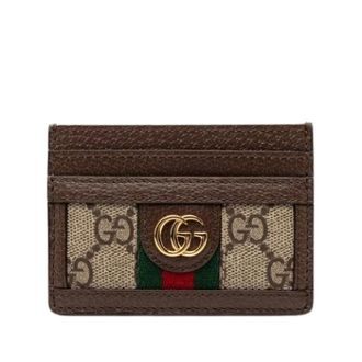 Gucci Pre-owned Wallets, female, Multicolor, Size: ONE SIZE Pre-owned Business card case