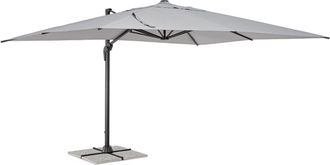 BIZZOTTO Premium Ampelschirm Vega 360&deg; 400 x 300 cm - Anthrazit/Hellgrau