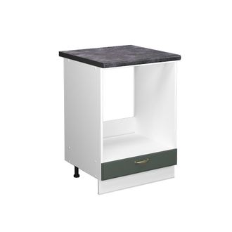 Vicco Armario Para Horno Empotrado Fame-line, Verde Dorado Casa De Campo, 60 Cm, Et Antracita Vicco