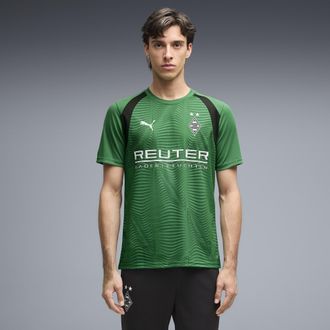 Puma Maglia da training aderente Borussia M&ouml;nchengladbach uomo, Accessori, Verde, 3XL
