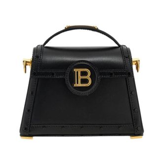 Balmain BBuzz 21 Mini Leather Top Handle Bag