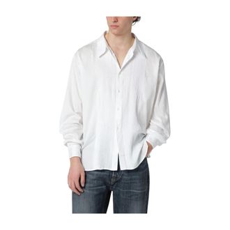 Our Legacy Casual Shirts, male, Beige, Size: S Promise Shirt