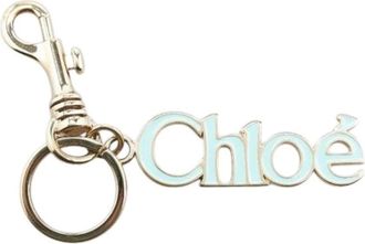 Chlo&eacute; Pre-owned Accessories, female, Blue, Size: ONE SIZE Pre-owned Fabric Key-Holder