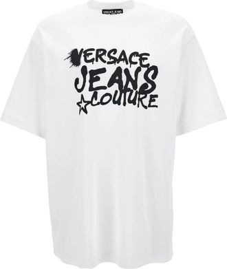 Versace Jeans Couture T-shirts en Polos - Heren - T-shirts - Wit - 2XL - Tops