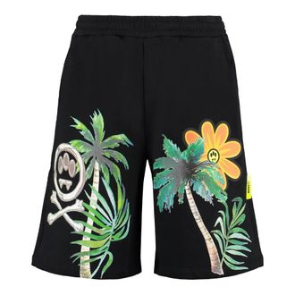 Barrow Casual Shorts, male, Black, L, Printed Sweatshorts