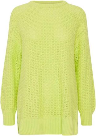 b.young Womens Split Hem Sweater In Lime
