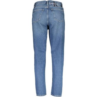 Calvin Klein High-Waist Cotton Jeans - Blue