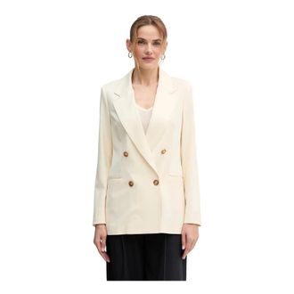 Benetton Dames, Jassen, Beige, Maat: M Wol