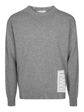 Amaranto Broken Crew Neck Sweater