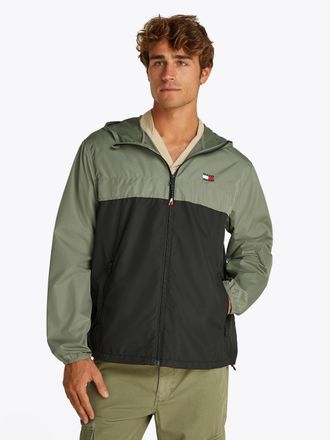 Tommy Jeans Outdoorjacke TOMMY JEANS TJM LW CHICAGO JACKET, Herren, Gr. S, gr&uuml;n (aruba gr&uuml;n, multi), Web, Obermaterial: 100% Polyester, regular fit normal, Jacken