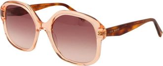 Ted Baker Pink Acetate Zonnebrillen - Dames - Zonnebrillen - Bruin - ONE Size - Accessoires