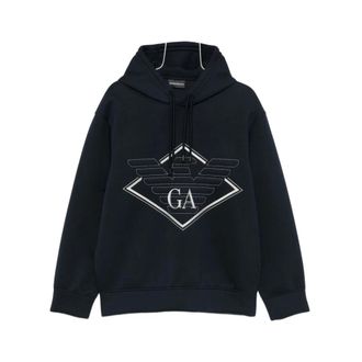 Emporio Armani Hombre, Sudaderas, Azul, Talla: M