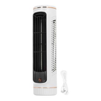 OEM Ventilador De Escritorio Recargable Sin Aspas Con 3 Velocidades: Silencioso Y Port&aacute;til Para Oficina, Hogar Y Exteriores (blanco)