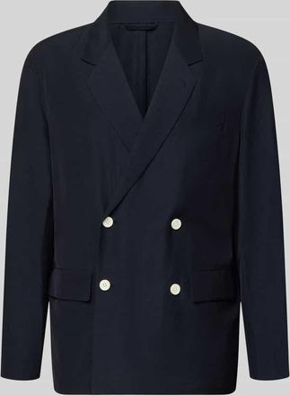 Emporio Armani Sakko aus Viskose-Mix mit Pattentaschen in Marine, Gr&ouml;&szlig;e 48
