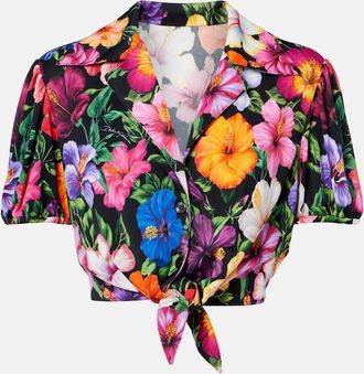 Dolce & Gabbana Floral crop top