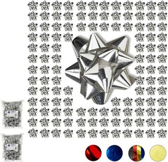 Relaxdays Relaxdays - Set of 1000 Gift Bows, Self-Adhesive, Bows for Christmas and Birthday Presents, &oslash; 5 cm, Gold