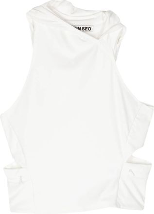 Hyein Seo Asymmetric cut-out top - women - Polyester - 1 - White