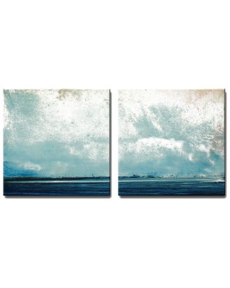 Ready2HangArt Ready2hangart Abstract Landscape 2Pc Wrapped Canvas Wall Art By Tristan Scott