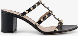 Valentino Garavani Sandali Rockstud in pelle con iconiche borchie laterali - VALENTINO GARAVANI - gender_Woman