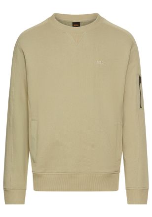 Boss Orange by Hugo Boss Sweatshirt BOSS ORANGE We mixed, Herren, Gr. XXL, gr&uuml;n (open gr&uuml;n370), Sweatware, Obermaterial: 66% Baumwolle, 34% Polyester, unifarben, regular fit h