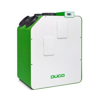 Duco WTW DucoBox Energy 400 1ZH - 1 zone sturing met heater - rechts - 400m&sup3;/h